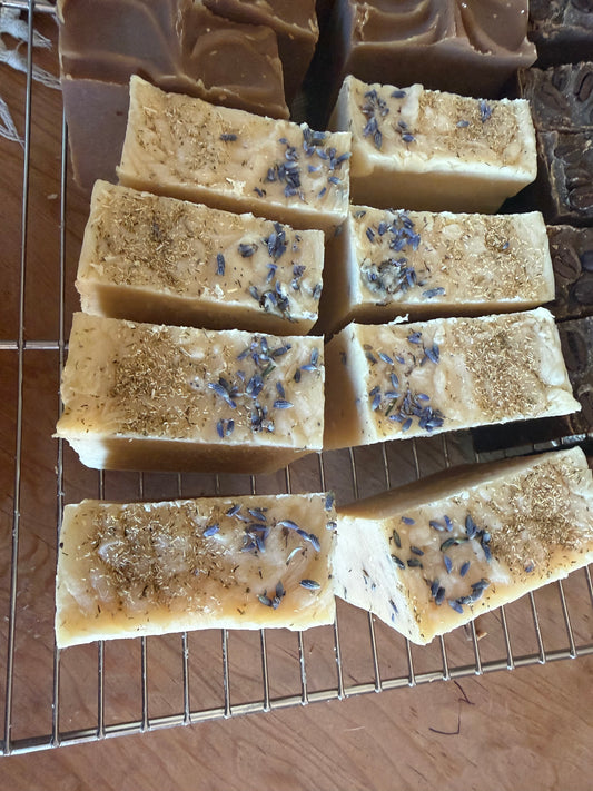 Lavender & Chamomile Tallow & Goat Milk Soap Bar